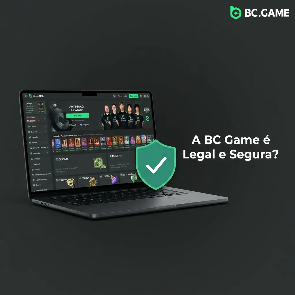 Licença Curaçao eGaming da BC Game com proteção SSL 256 bits e ferramentas de jogo responsável