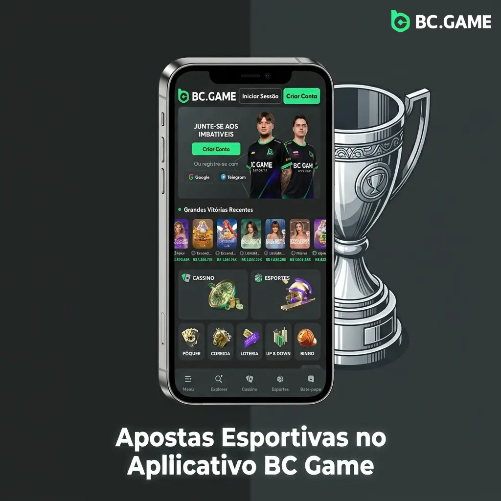 Apostas esportivas no app BC Game com futebol, basquete, tênis, MMA e esports disponíveis para apostas ao vivo