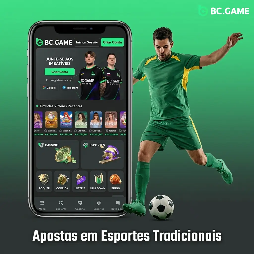 Apostas esportivas no BC Game com cobertura de futebol, basquete, tênis, vôlei, F1 e UFC