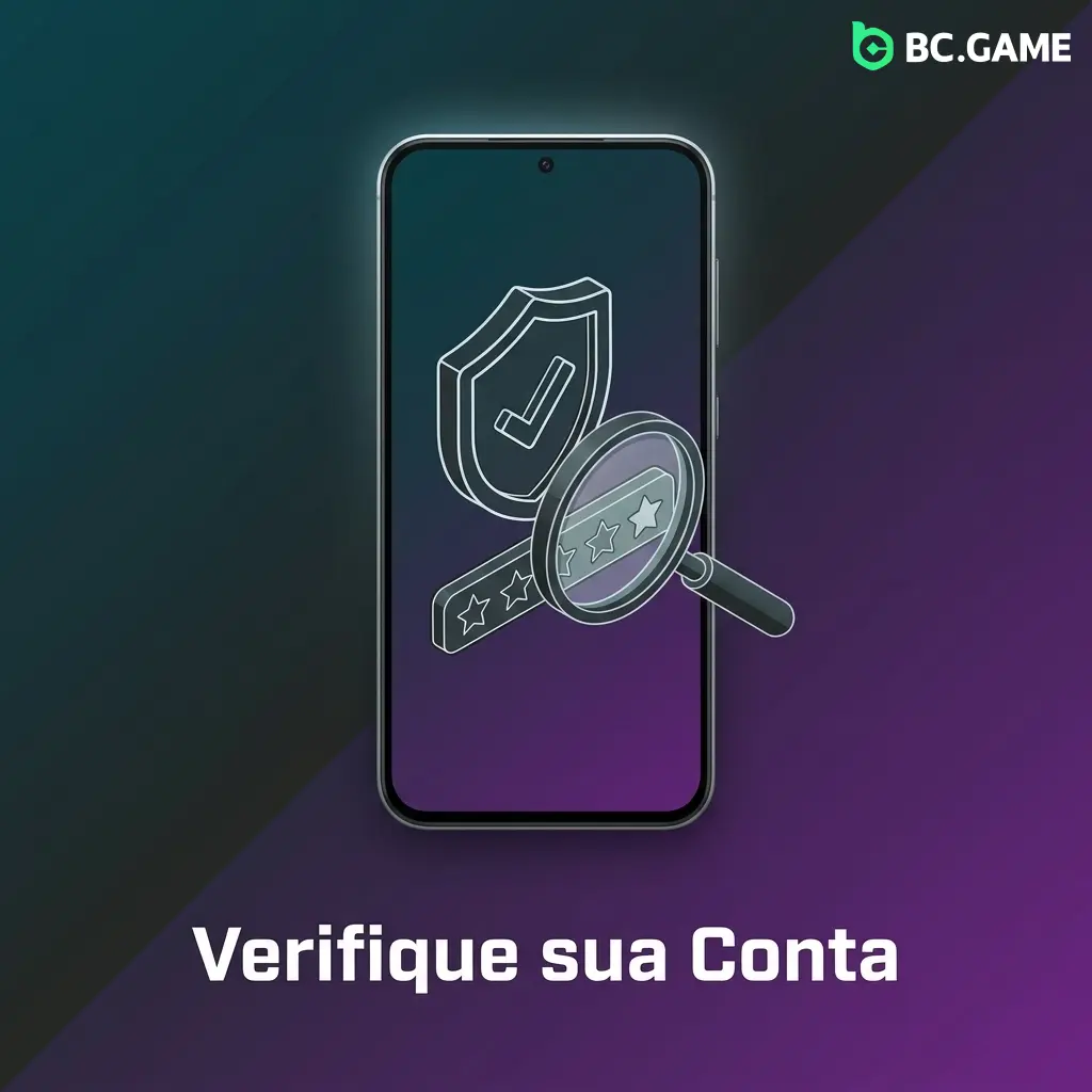 Verificação de identidade KYC na BC Game com documentos necessários para saque, como RG, CNH e comprovante de residência