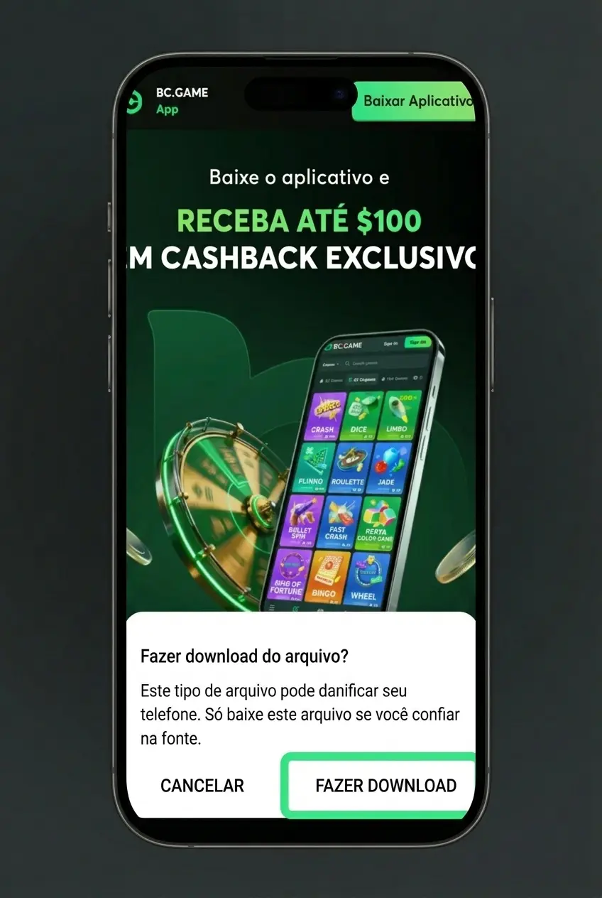 Passos para baixar e instalar o app BC Game no Android via PWA sem usar a Google Play Store