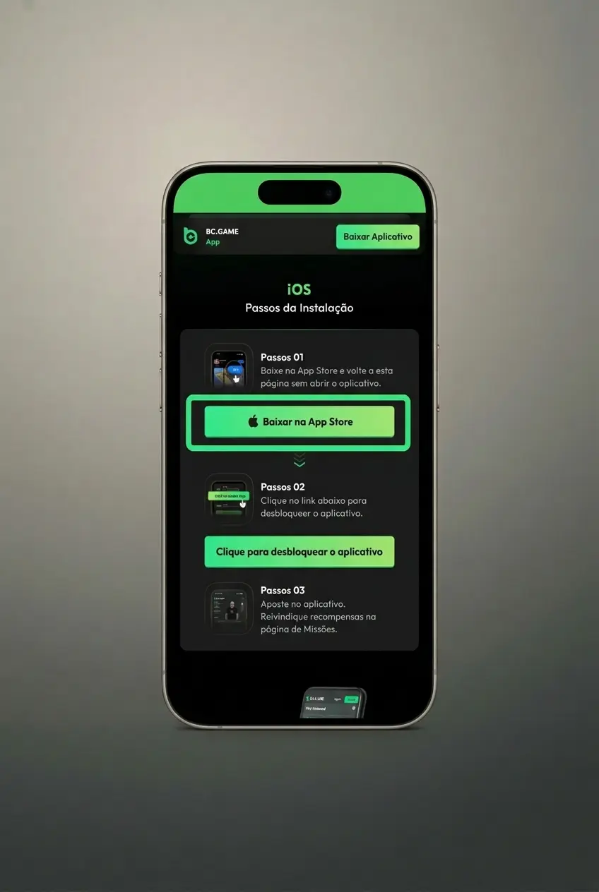 Passos para instalar o aplicativo PWA da BC Game no iPhone ou iPad pelo Safari